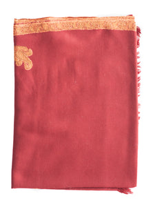 Pashmina Scarf Red With Border and Petal
