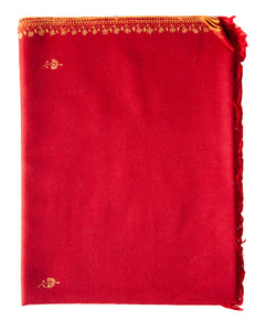 Pashmina Red With Border