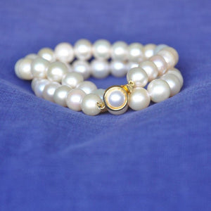 Rose Pearl Necklace (Large Pearls)